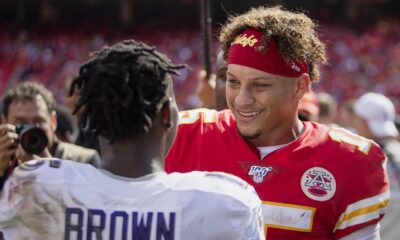 Marquise 'Hollywood' Brown puts money aside and catches the winning spirit of Patrick Mahomes