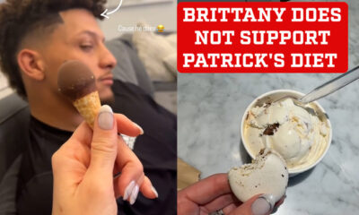 Brittany Mahomes doesn't support Patrick Mahomes' diet and put him to a challenging ice cream test