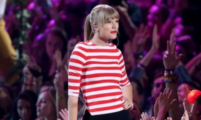 Taylor Swift Wore a Totally Red-Era Striped Bikini on Vacation With Travis Kelce