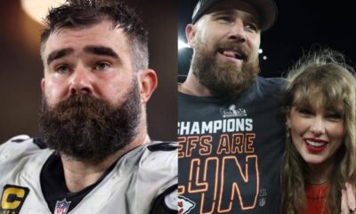 Jason Kelce hilariously hints at Travis speaking his Taylor Swift romance into existence: 'Stuff happens when it goes out on New Heights'