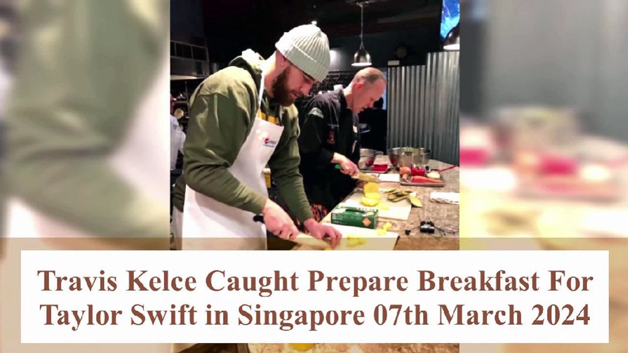 Surprise in Singapore: Travis Kelce Sighted Making Breakfast and Dinner for Taylor Swift (VIDEO)