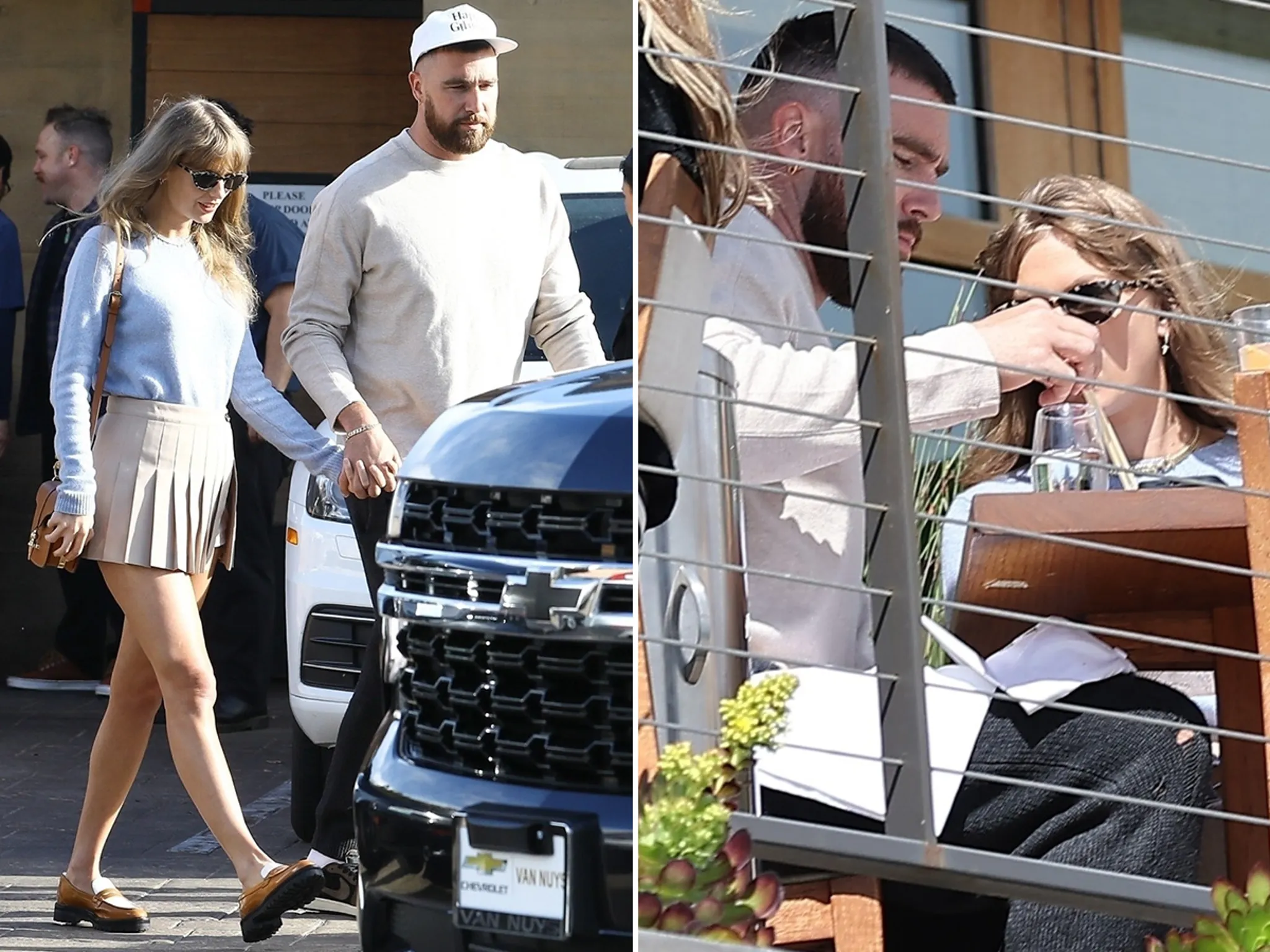 ''Every yapper gf needs a listener bf'' Video of Taylor Swift and Travis Kelce recorded by a customer while at Nobu in LA today. For those who saw the still and thought Tay was ''yelling'' at Trav, this should allay your concerns. They are just a couple in love having a lovely meal al fresco