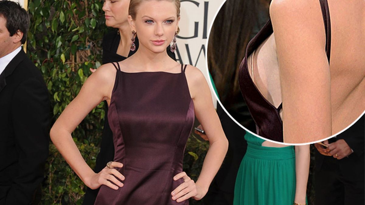 Forgot to wear a bra! Taylor Swift showed too much at an award show