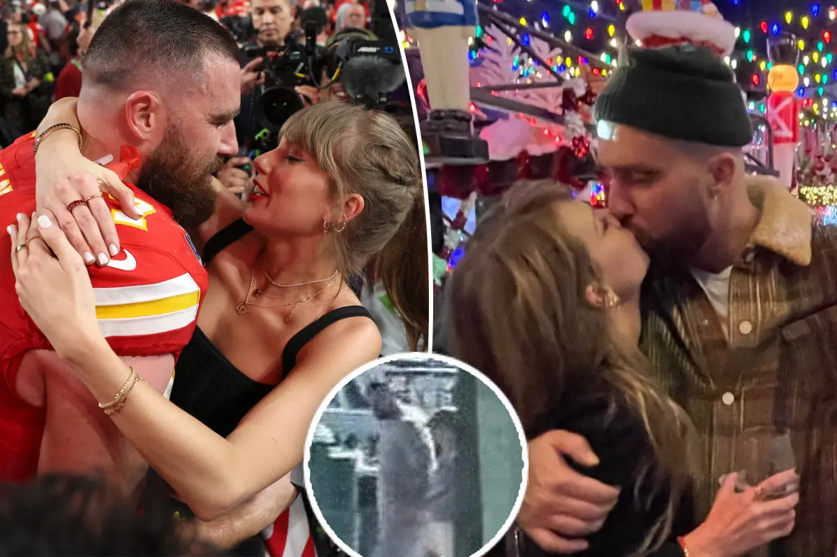 Pictures have gone viral Taylor Swift and Travis Kelce hide from cameras and enjoy mysterious romantic getaway