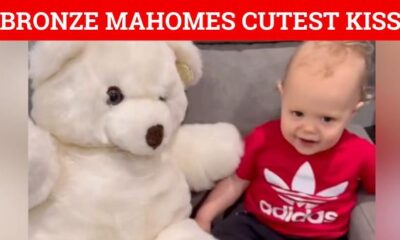 Brittany Mahomes, the proud mother of two, delighted her fans with an adorable video of her 16-month-old son, Patrick "Bronze" Lavon III, showering affection on a large teddy bear.