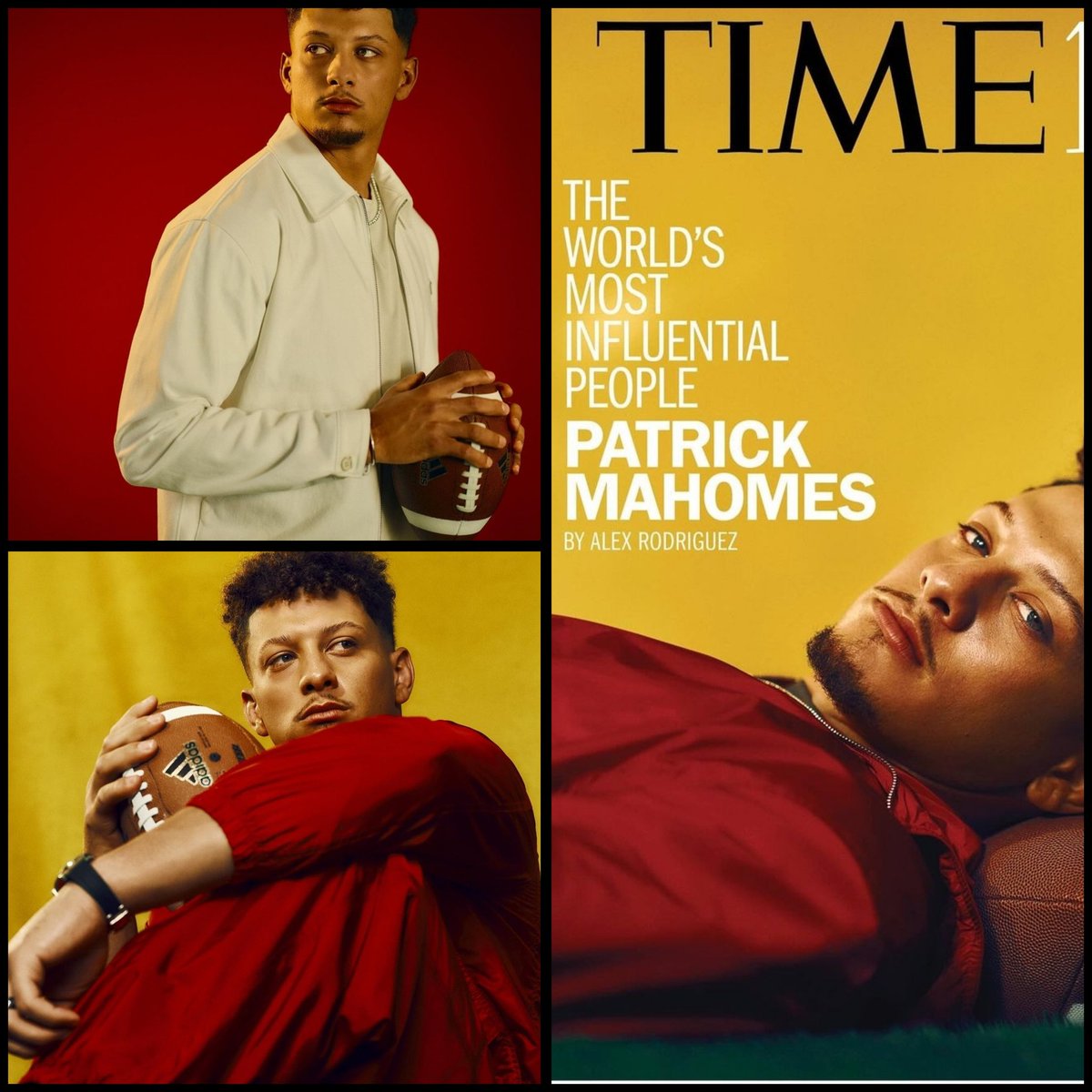 Patrick Mahomes' wife Brittany showered her husband with love and admiration shortly after he was named on Time's 100 Most Influential People list