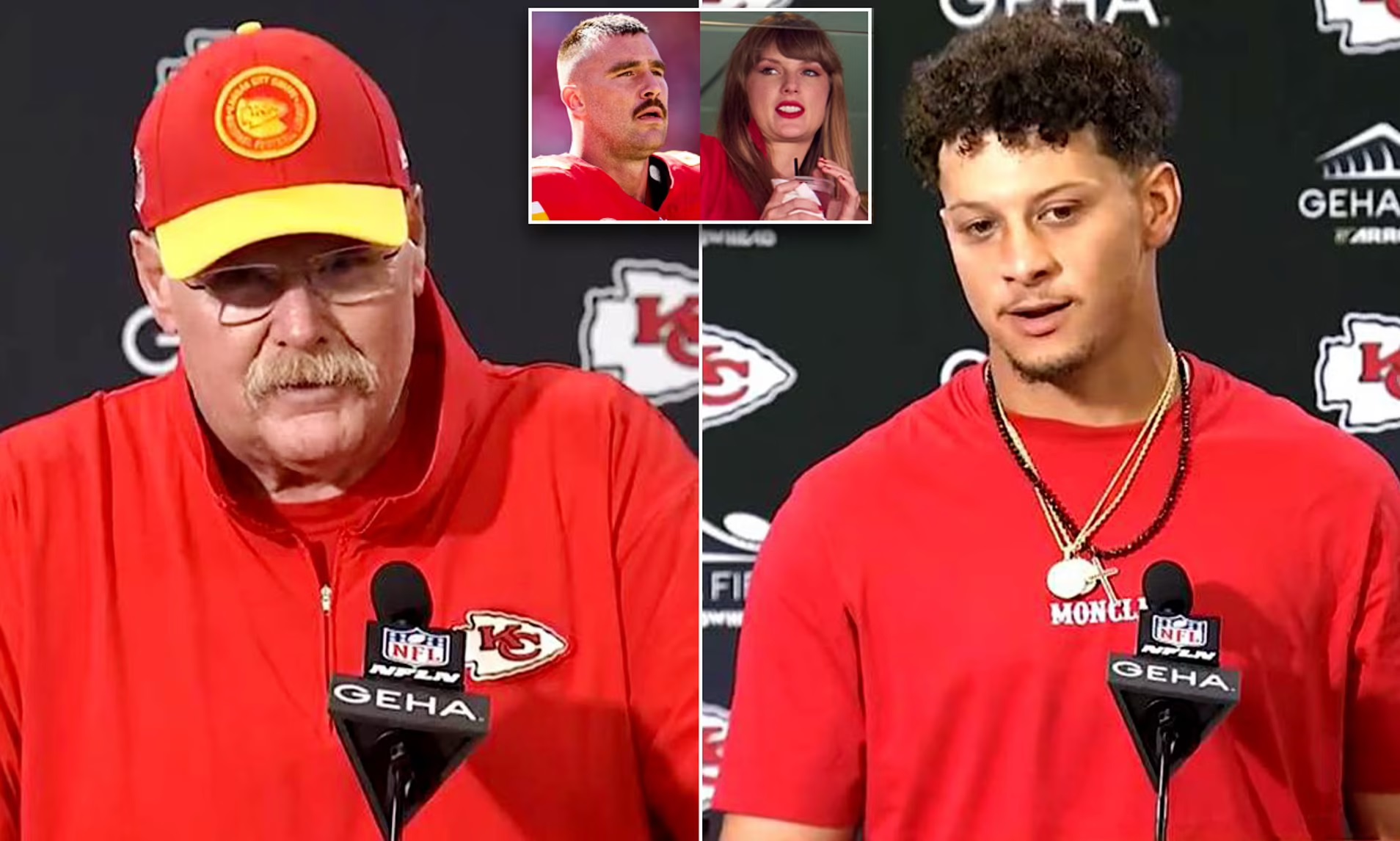 Patrick Mahomes reveals Taylor Swift's unknown side: Is he jeopardizing Andy Reid's job? The Chiefs quarterback has shared details about their relationship