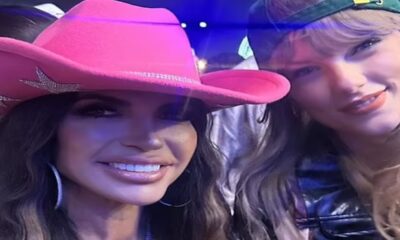 Taylor Swift poses with Teresa Giudice as worlds collide at Coachella: RHONJ star's delighted husband Luis Ruelas calls them 'two absolute QUEENS' as he shares snap