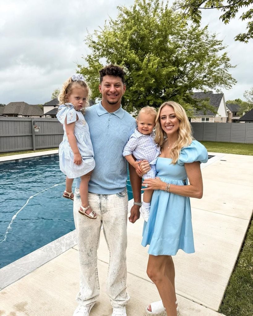 Patrick Mahomes and Brittany Mahomes' sweetest family photos with their adorable lookalike kids; The Kansas City Chiefs quarterback shares two children with wife Brittany