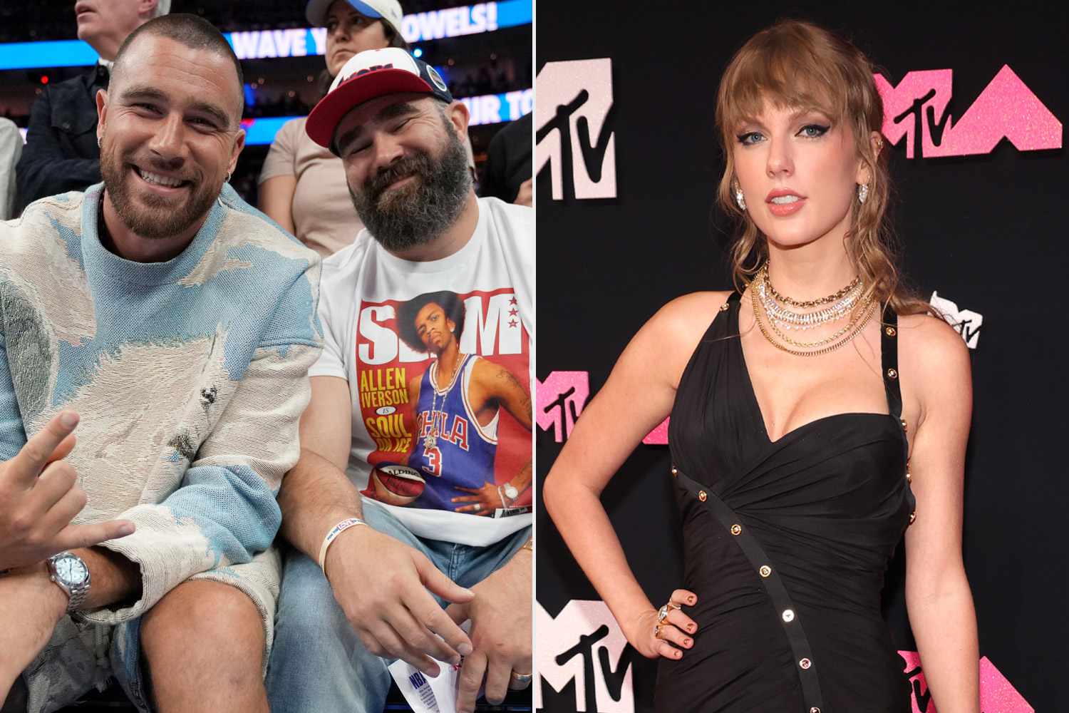 The captivating gathering: Pop superstar Taylor Swift appeared on Travis Kelce's podcast with news that Travis and Jason Kelce are negotiating a new contract for their New Heights podcast, which could lead to a deal of great value