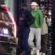 The Kelce brothers were photographed reuniting in Los Angeles for a dinner night after Travis Kelce’s romantic getaway with girlfriend Taylor Swift.