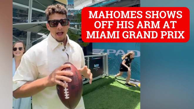 Miami Dolphins wide receiver Tyreek Hill mocked Patrick Mahomes about the strength of his throwing arm after catching the Kansas City Chiefs star on his territory in Miami