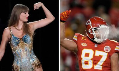 Taylor Swift fans are convinced pop superstar referenced Travis Kelce's touchdown celebration with dance move during Eras tour show in Paris