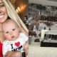 The cozy room, adorned with exposed brick wallpaper and bold black lettering spelling out "BRONZE," is every bit as charming as you'd expect from the Mahomes family.