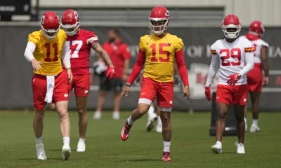 Former Chiefs coach Jason Brown joined the conversation, taking a playful at the star quarterback, Patrick Mahomes