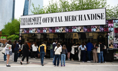 The Taylor Swift effect hits Paris as thousands of fans were already visiting the La Defense Arena 24 hours before the show just to get their hands on the merchandise as soon as possible.