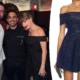 Taylor Swift shimmers in $3K off-the-shoulder Alaïa dress for Vegas dinner date with Travis Kelce; She’s so gorgeous.