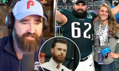 Jason Kelce claps back at internet trolls: My wife's not a 'messy homemaker': Jason's comments follow Harrison Butker's controversial speech