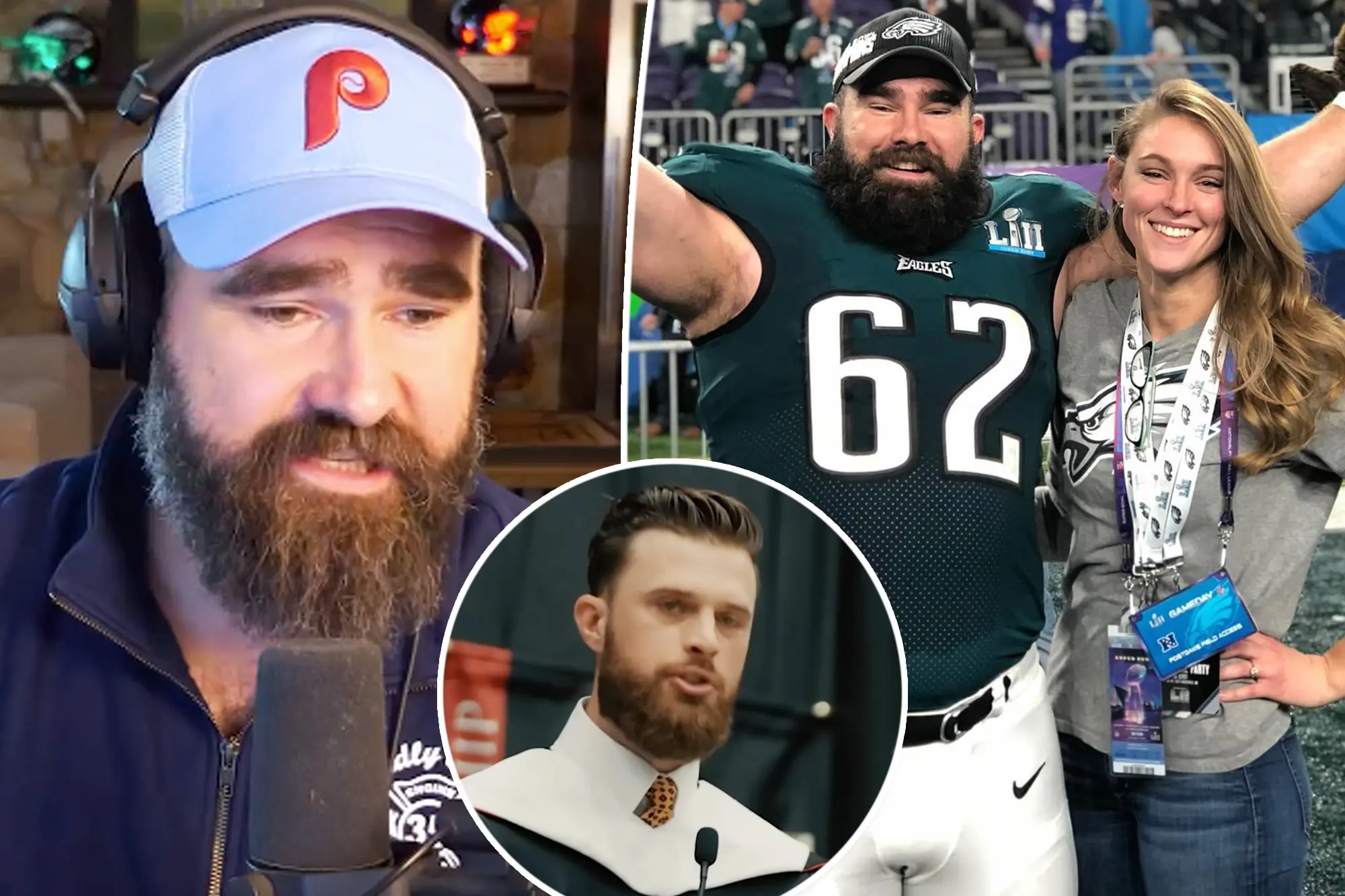 Jason Kelce claps back at internet trolls: My wife's not a 'messy homemaker': Jason's comments follow Harrison Butker's controversial speech