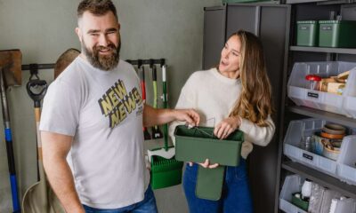 Jason and Kylie Kelce are unveiling their garage after a much-needed makeover, in which they took their garage from what the NFL alum called a “Kelce landfill” to a functional space that serves their family of five.