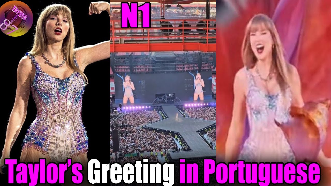 Taylor Swift is giving Swifties a warm greeting in Portugal! The pop superstar, 34, surprised fans by speaking Portuguese at the opening of her first-ever show in Lisbon, Portugal, for her Eras tour