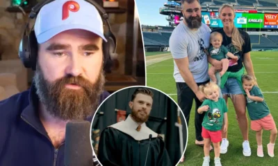 WATCH: Harrison Butker's controversial commencement speech continues to make headlines, and recently retired Philadelphia Eagles player Jason Kelce revealed he had some fun with his wife, Kylie, over the matter.