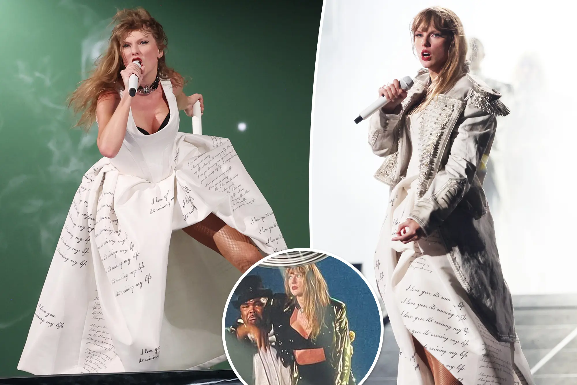 Taylor Swift stuns in new 'Tortured Poets Department' dresses at Eras ...