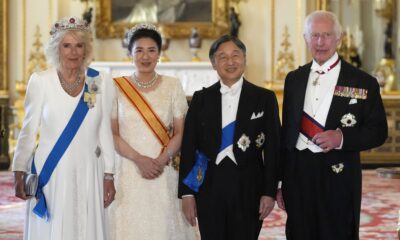 ROYAL NEWS: Buckingham Palace has shared a rare behind-the-scenes look at yesterday’s state banquet, where Japanese Emperor Naruhito and Empress Masako were welcomed to the UK by Prince William