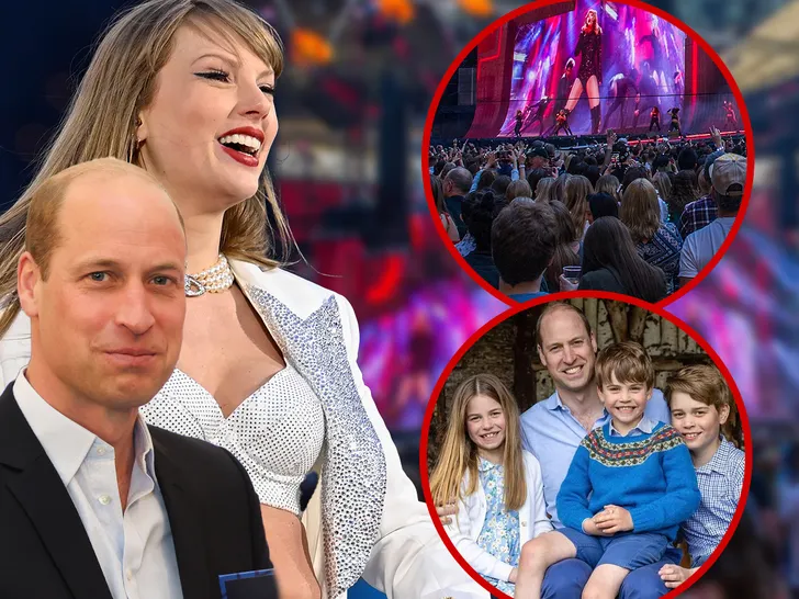 Prince William Takes His and Kate Middleton's Children to Taylor Swift's London Show to Celebrate Father's Day