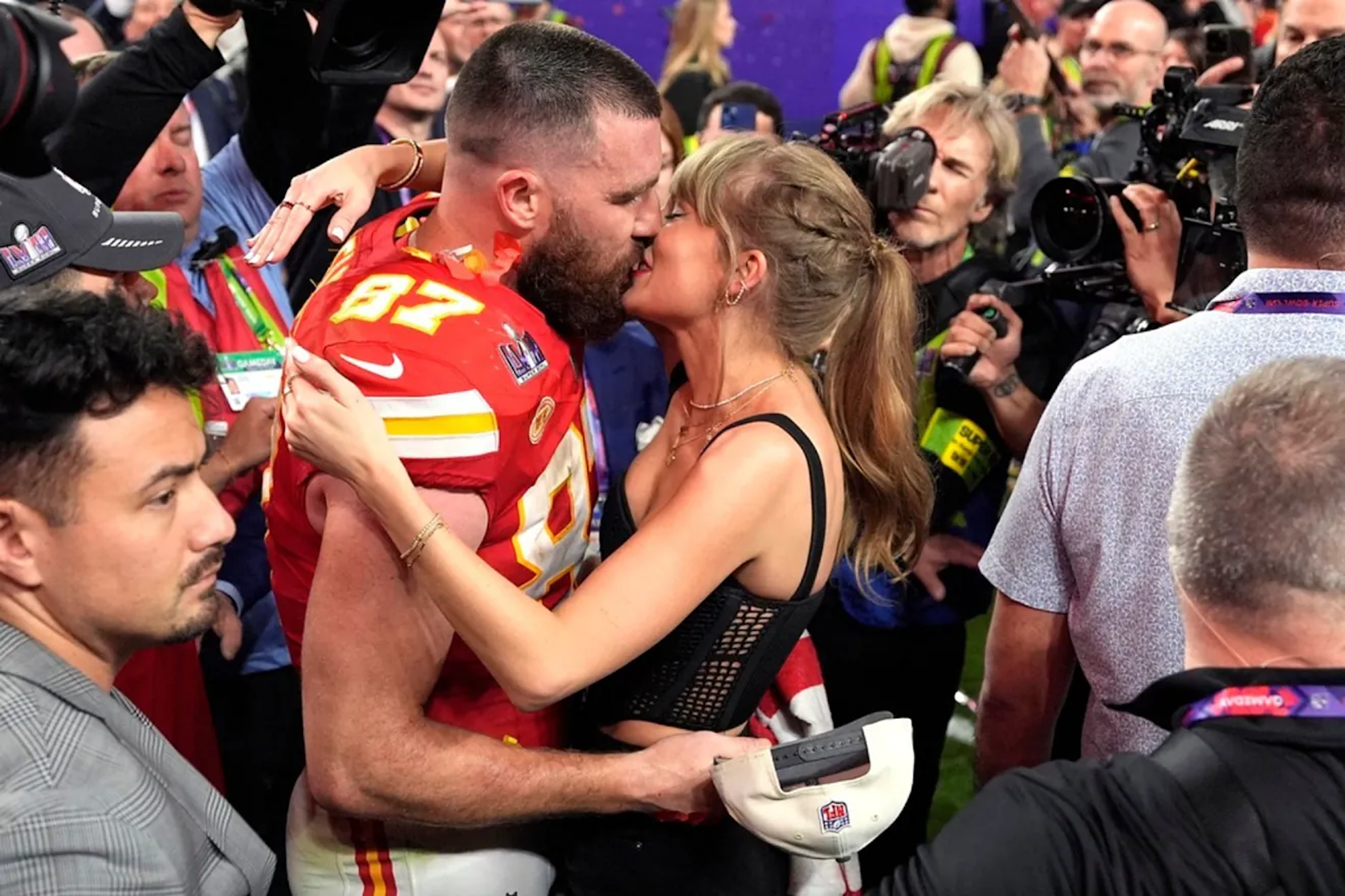 Insiders reveal that Taylor Swift is "terrified" that the Kansas City Chiefs' Travis Kelce will become too successful for their relationship, leaving the star fearing that the pair will split up if he continues on his upwards trend in football and the media.