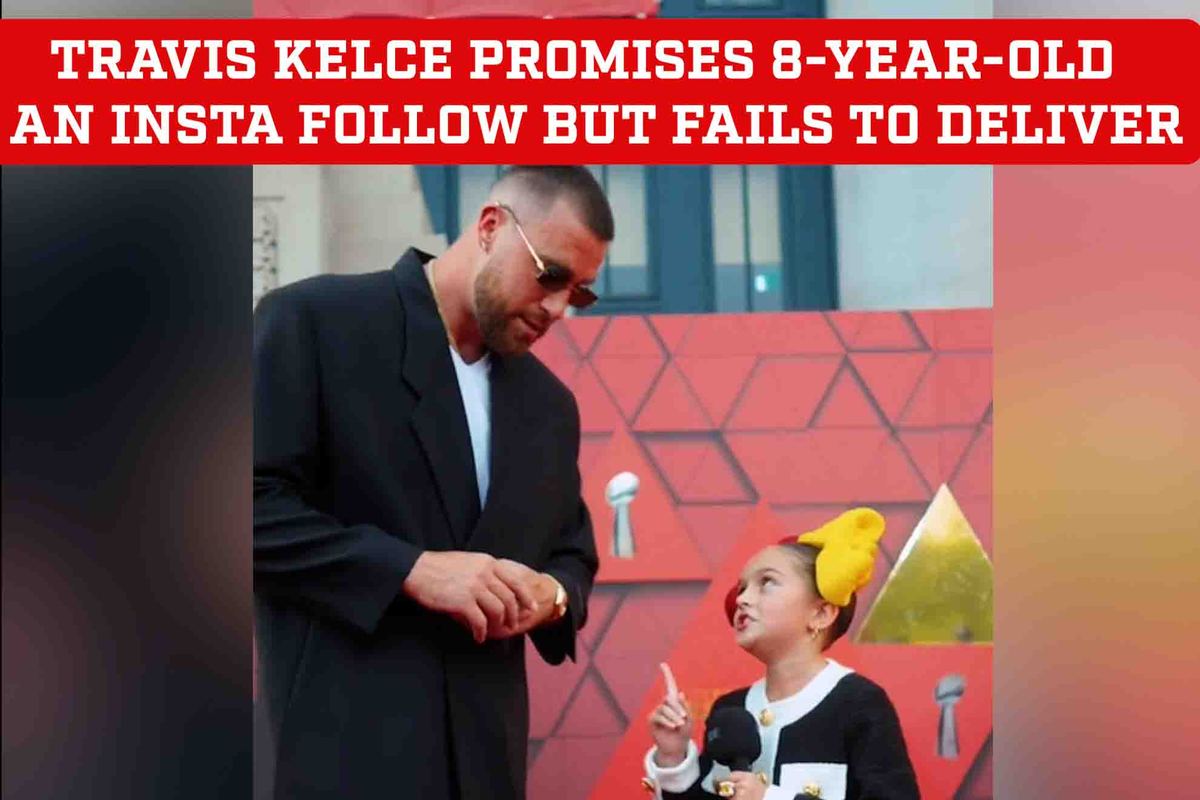 WATCH: Travis Kelce Roasted in a Viral Video by Swifties for Promising 8-Year-Old fashionista an Instagram follow, but fails to keep his promise...See Comments