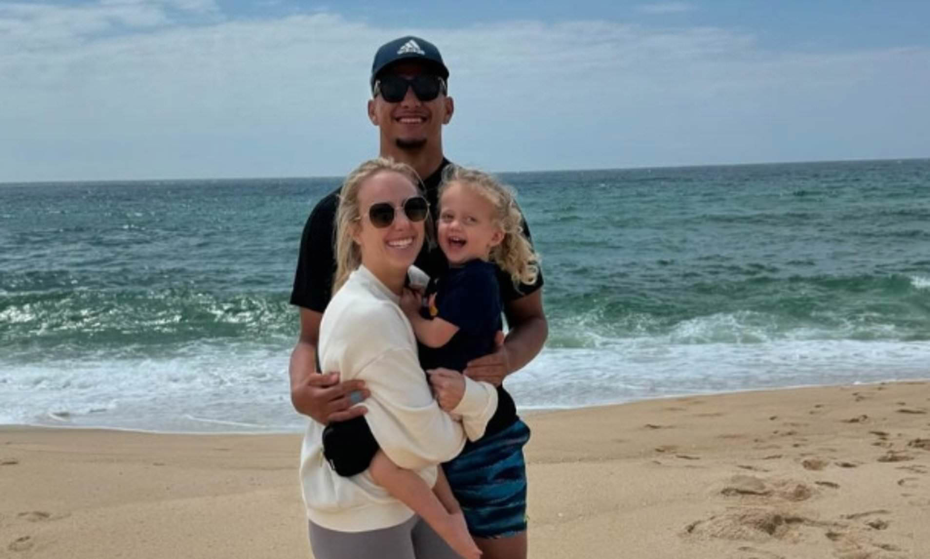 VIDEO: Patrick Mahomes and wife Brittany enjoy sunny off-season vacation in Portugal with their two kids as Chiefs star unwinds ahead of training camp