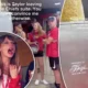 Taylor Swift fans are convinced pop superstar left Travis Kelce's suite in a POPCORN MACHINE... as video from the stadium shows adoring supporters shouting: 'That's her! She's in there!'