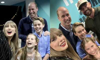 Taylor Swift's boyfriend talks about THAT Royal selfie and says Charlotte and George were 'an absolute delight' before burnishing Prince William's street cred by branding him 'the coolest motherf*****'