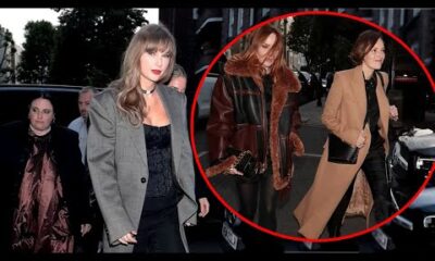 Cara Delevingne and girlfriend Minke look effortlessly stylish as they join Taylor Swift and her A-list girl squad for dinner in London's Notting Hill