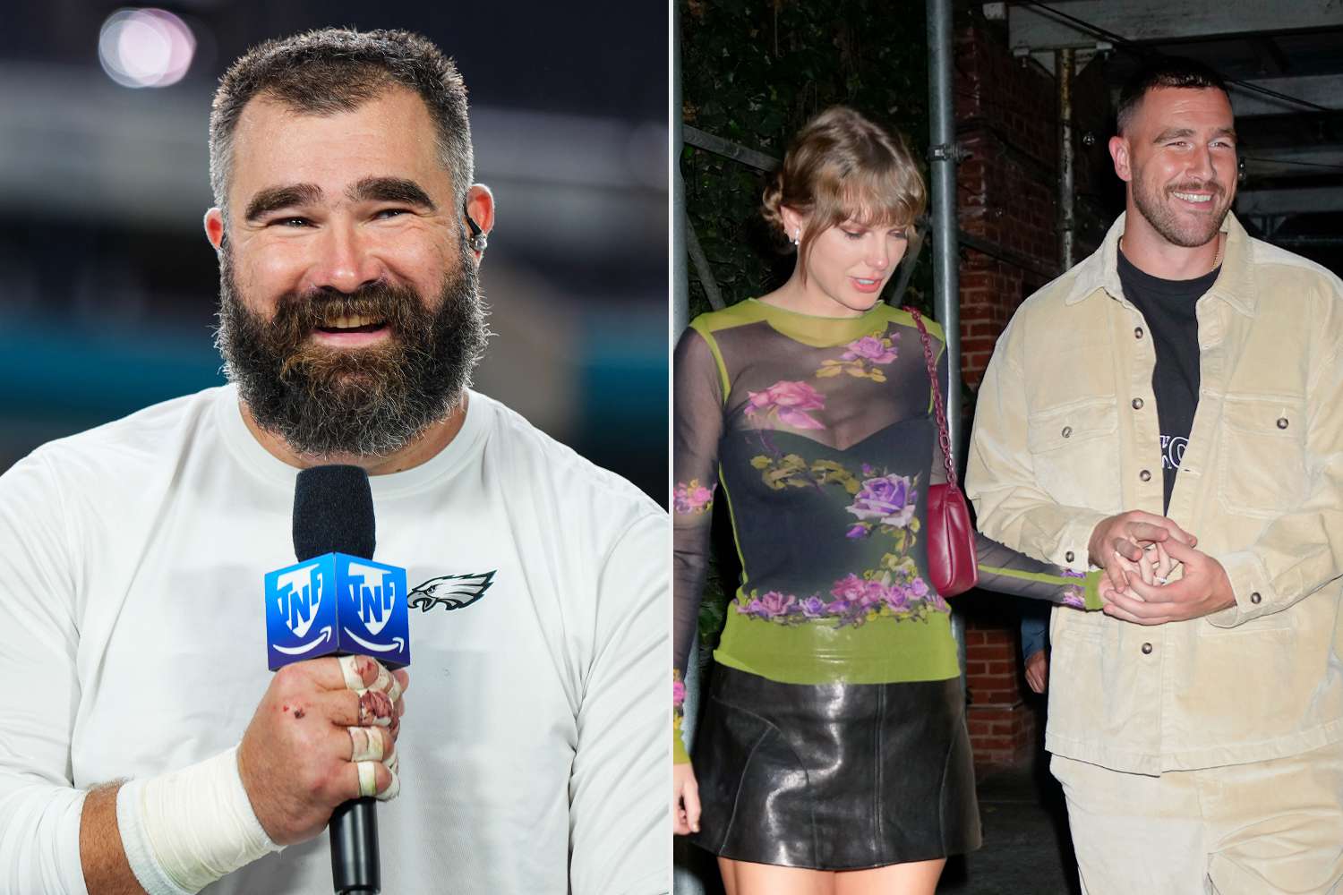 EXCLUSIVE: Jason Kelce addresses the intense public in London, focus centered on his family amid his brother's high-profile romance with Taylor Swift