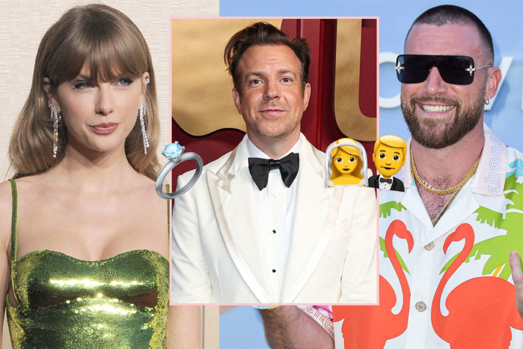 WATCH: Swifties roast Travis Kelce for his awkward reaction as Jason Sudeikis directly asks when he is going to PROPOSE to Taylor Swift... sending crowd wild at Kansas City charity night