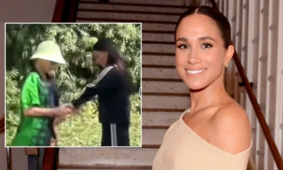 Meghan Markle sports a black tracksuit as she is spotted 'filming' in Beverly Hills park - so could she be hinting at a new collaboration? Here's what we know