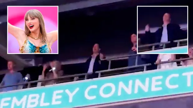 WATCH: Prince William delights Taylor Swift crowd by breaking out his best dad dancing to his old pal's rendition of Shake It Off - alongside Zara and his children