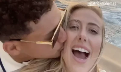 WATCH: Patrick and Brittany Mahomes Share Romantic Kiss During Sunset Vacation Boat Ride and later had dinner at Dolce & Gabbana Restaurant with luxury brand