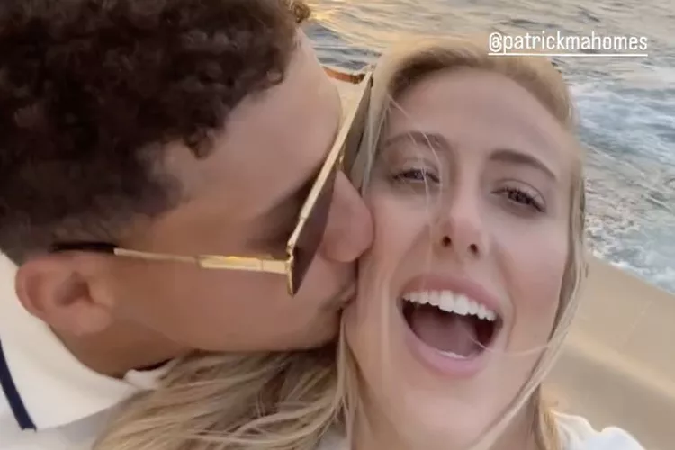 WATCH: Patrick and Brittany Mahomes Share Romantic Kiss During Sunset Vacation Boat Ride and later had dinner at Dolce & Gabbana Restaurant with luxury brand