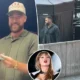 Jason Kelce is NOT enjoying Taylor Swift Eras Tour in London and was SPOTTED with a Tired look on his Face... Watch as his Wife Kylie came to him to... See Full Clip here👇👇