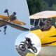 WATCH: Terrifying Moment Tom Cruise hangs off the side of a plane for his latest daredevil stunt while filming scenes for Mission Impossible