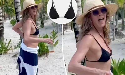 EXCLUSIVE: Jennifer Aniston's fans are going wild over a rare throwback snap showing her in a skimpy bikini top and with friends