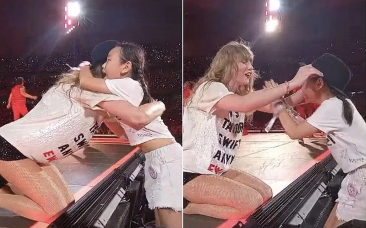 WATCH: Adorable moment between Taylor Swift and a mini fan at Eras Tour Hamburg: This is part of the ‘Red’ set