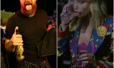 Breaking news : “Sorry I’m late’ Taylor Swift apologizes to Travis Kelce as the two were Spotted in Florida Mansion having alcoholic drinks, after Chiefs vs Jaguar Preseason Game [VIDEO]👇👇